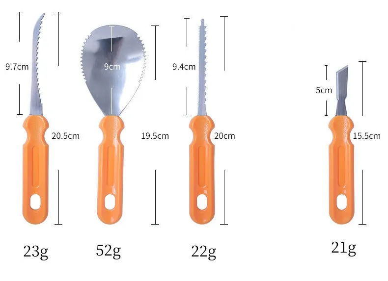 Halloween Stainless Steel Pumpkin Carving Set Fruit Carving Kitchen Gadgets – image 6