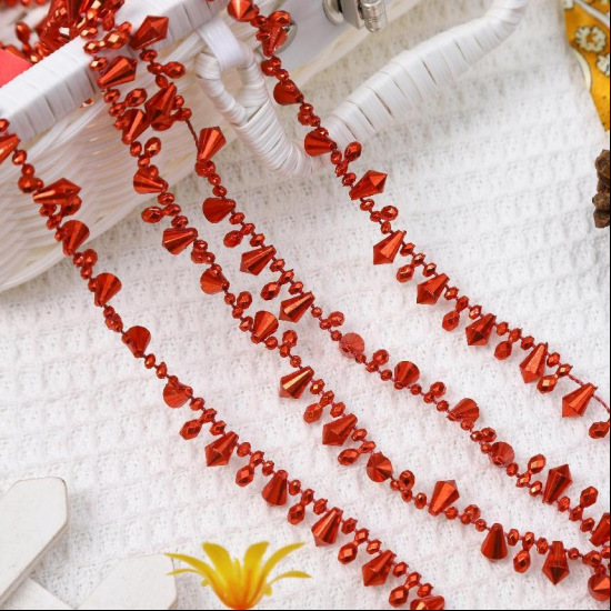 Electroplated Plastic Multicolor Water Drop Necklace Christmas