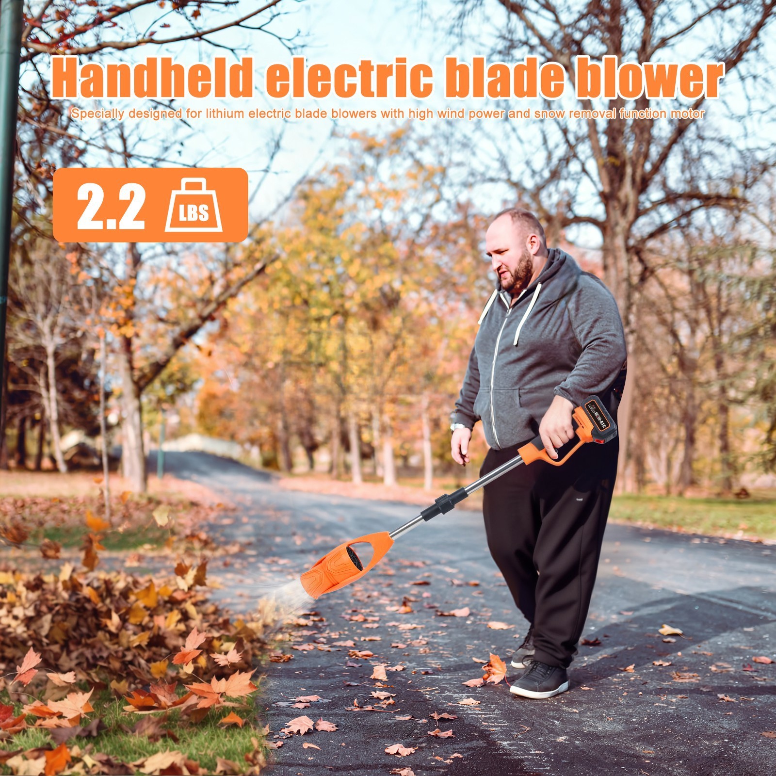 520CFM Cordless Leaf Blower Electric Air With 2 Batteries Folding — image 10