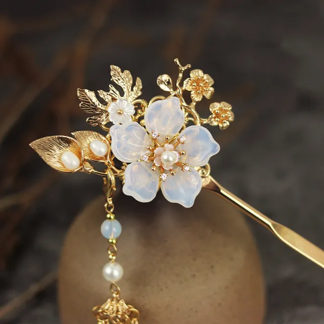Hairpin Flower Ancient Style Hanfu Cheongsam Retro Hairpin - Shop at LoveMi