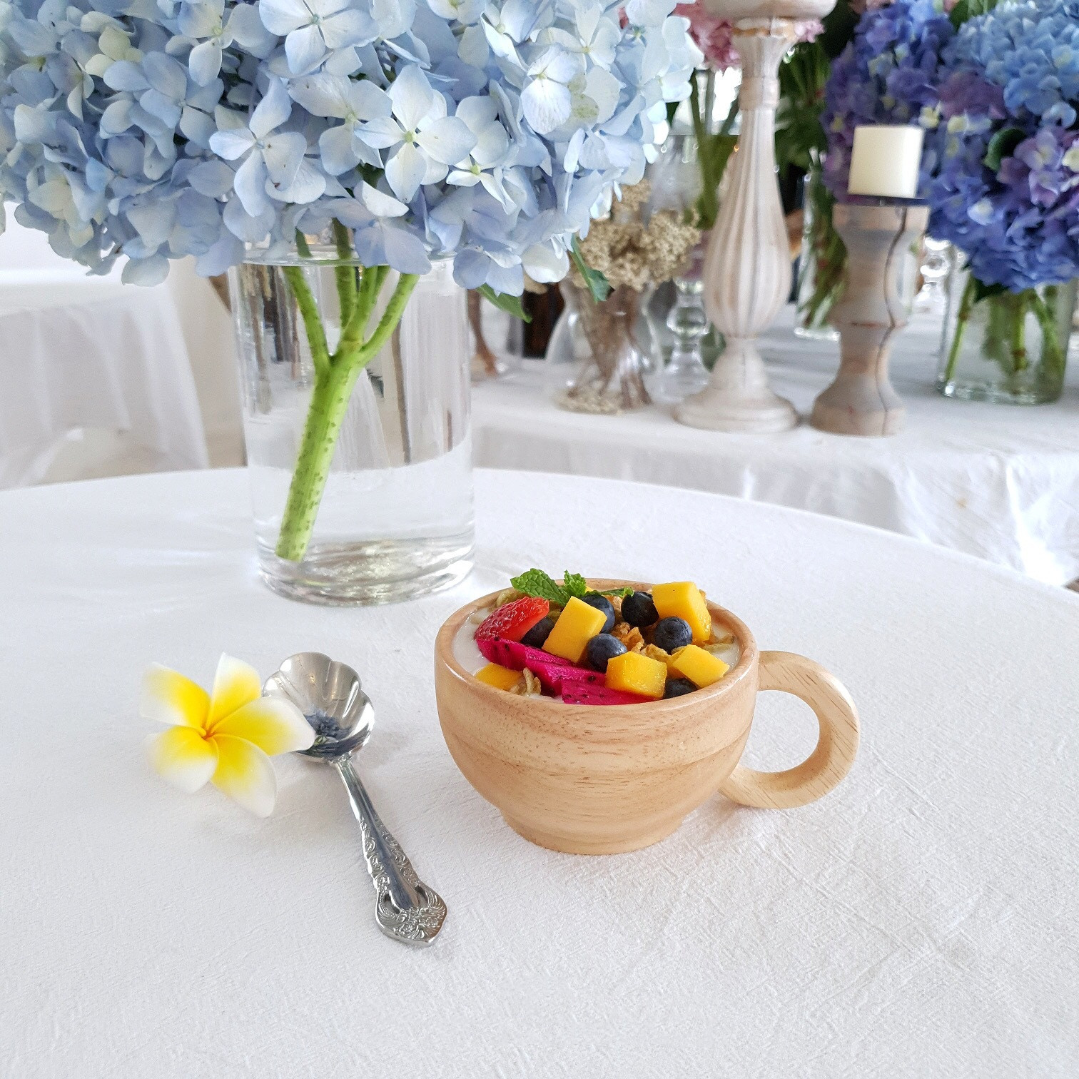 Coffee Cup With Handle Wooden Vintage