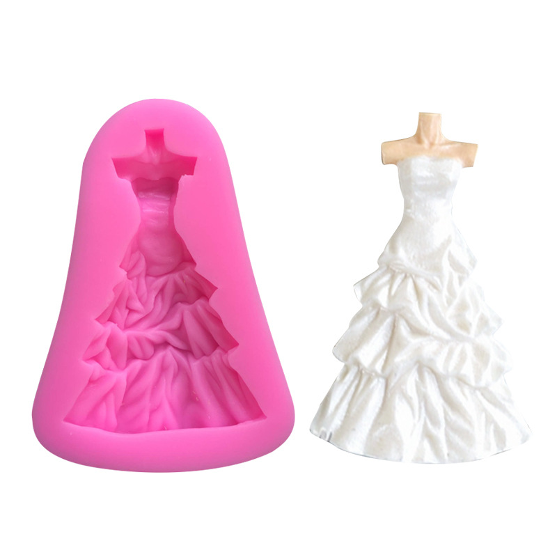 Title 3, Silicone Mold For Princess Bride Wedding Dress ...