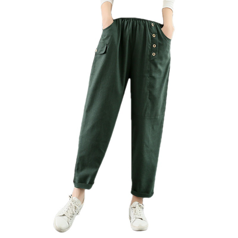 Title 2, Damesmode katoenen casual cropped broek