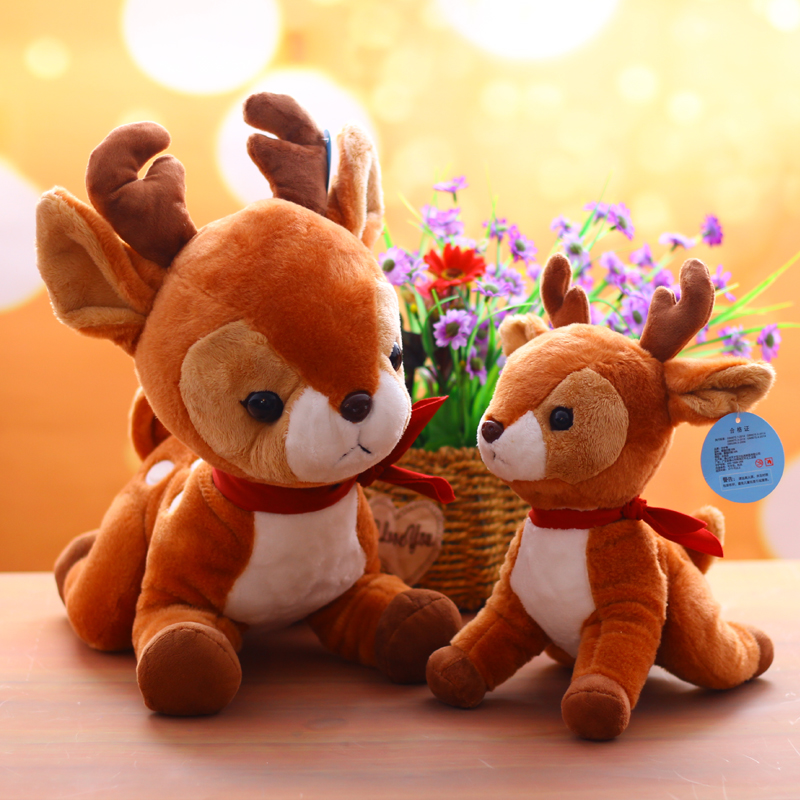 Sika Deer Plush Toy Doll Decoration Birthday Gift