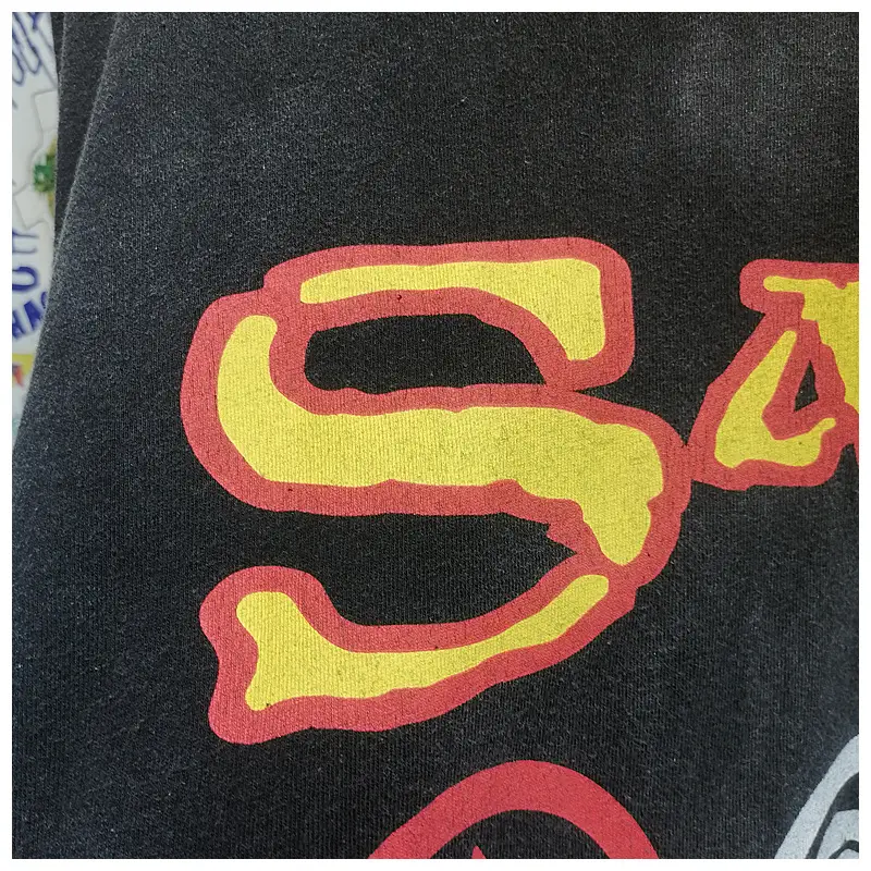 Letter Print High Street Loose Fashion Cotton Short Sleeve T-shirt Men