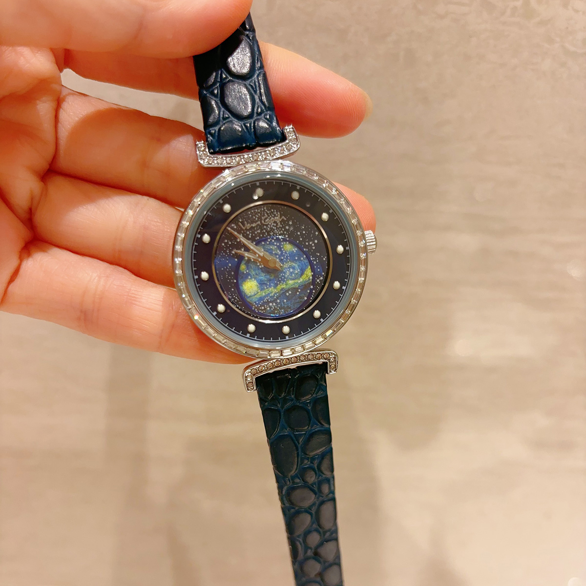 VAN GOGH Geneva Series Small Seconds Hand Leather Strap Quartz Wrist Women's Watch 5