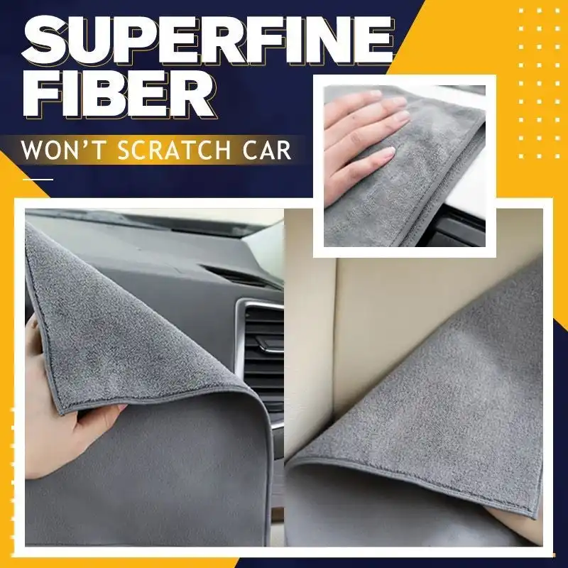 Thickened Absorbent And Hairless Deerskin Car Wash Towel