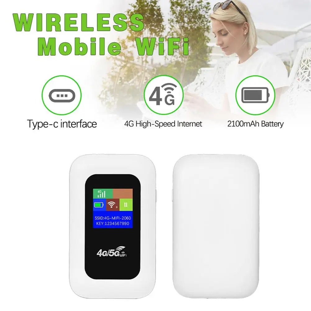 4g Mobile Wifi Router 150mbps 4g Lte Wireless Router Mifi Modem Wifi Hotspot Pocket Card Portable 2100ma Mobile Slot Wit Q1q0