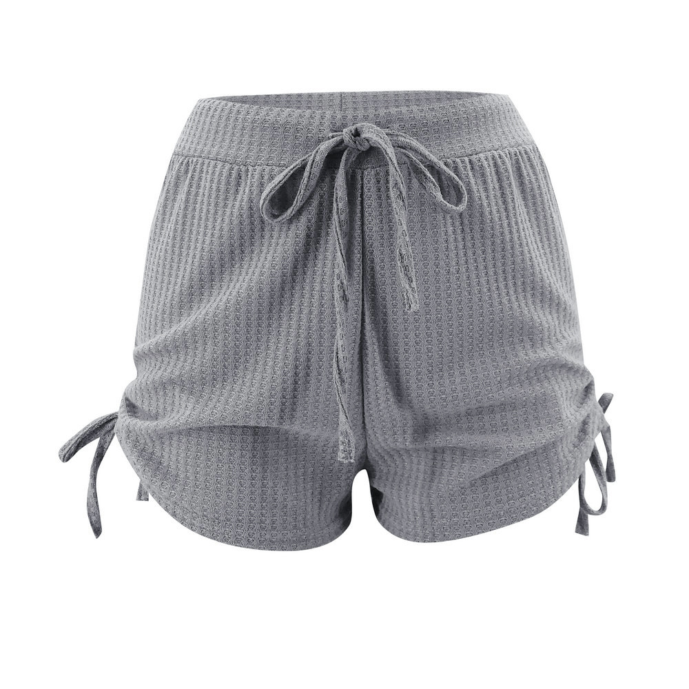 Autumn And Winter Drawstring Solid Color Long-sleeved Suit