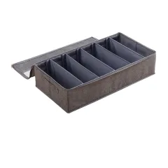 Household Foldable Thickened Bed Storage Box - Grey - View 1