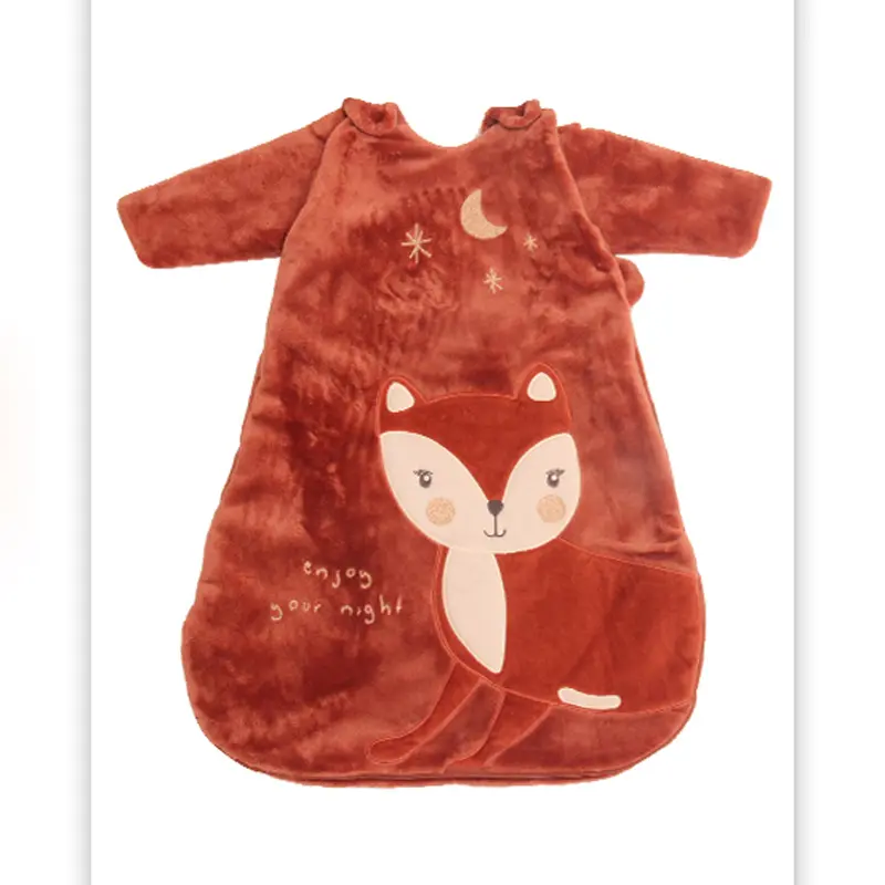 Thickened Detachable Sleeve Anti-kick Quilt With Cotton In Baby's Sleeping Bag
