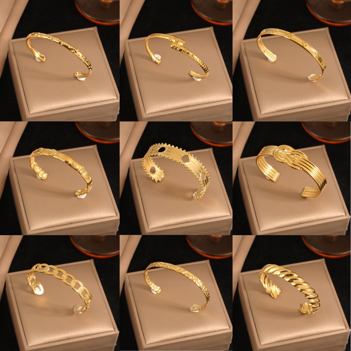 Trendy Cross Border Geometric Arm Cuff,Multi Layer Exaggerated Spiral Bangle Light Luxury High Grade Texture European American Hand Jewelry Wholesale