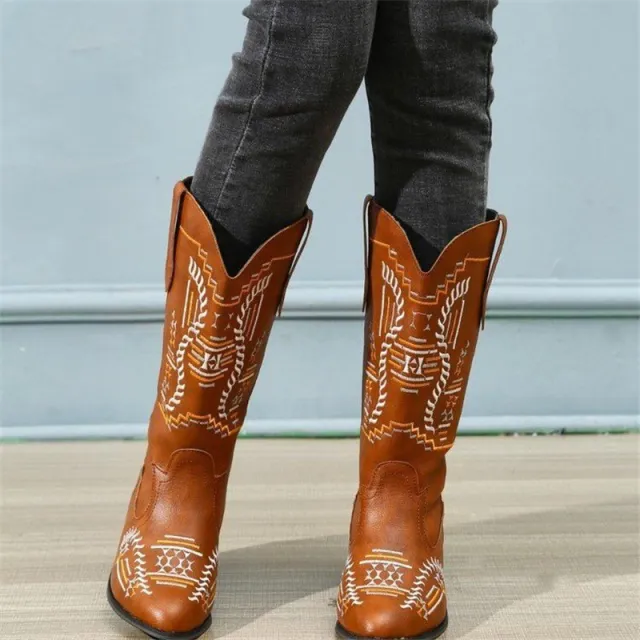 Thin Boots European And American Pointed Toe Retro High heeled Boots Brown - Shop at LoveMi