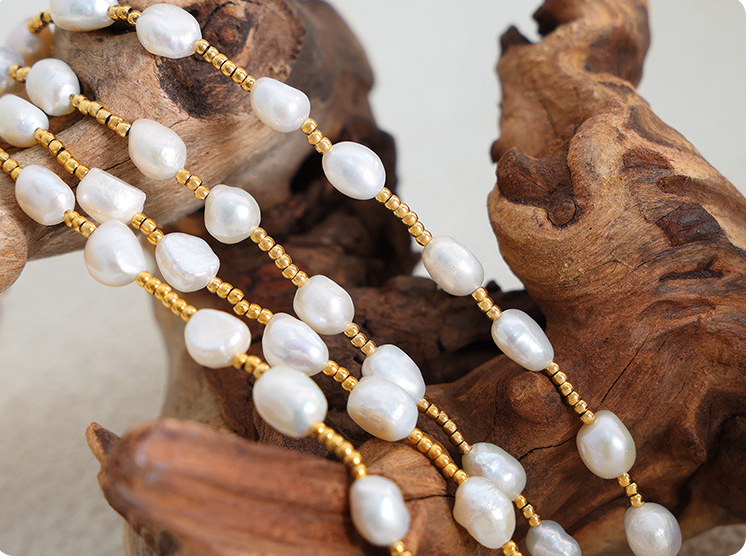 Title 6, Romantic Freshwater Pearl Fashion Necklace