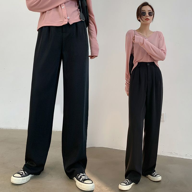 Title 5, Drape Casual Wide Leg Brown Pants