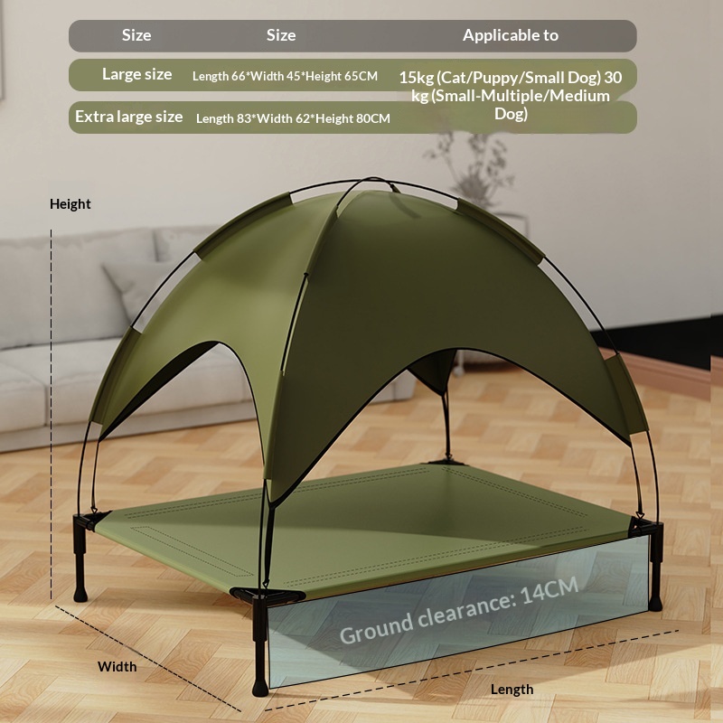 Cat Bed, Pet Camping Bed, Large Tent, All-season, Washable, Puppy Bed