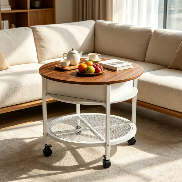 Round Lift Top Coffee Table