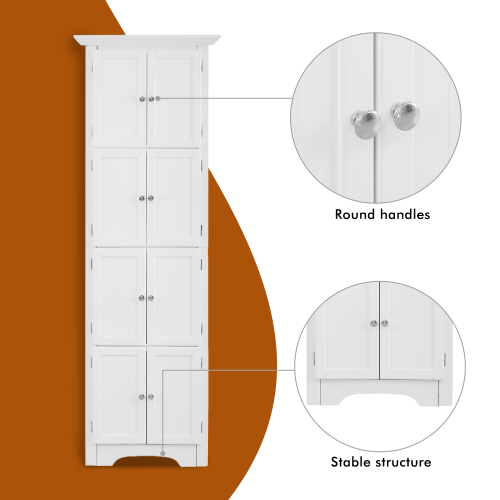 High Storage Cabinet with Door and 4 Shelves β photo 7