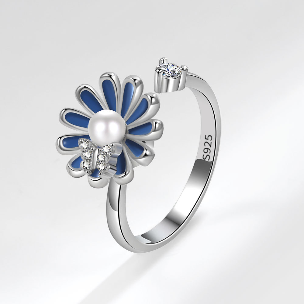 Title 2, Anillo Giratorio De Girasol Ajustable De Moda