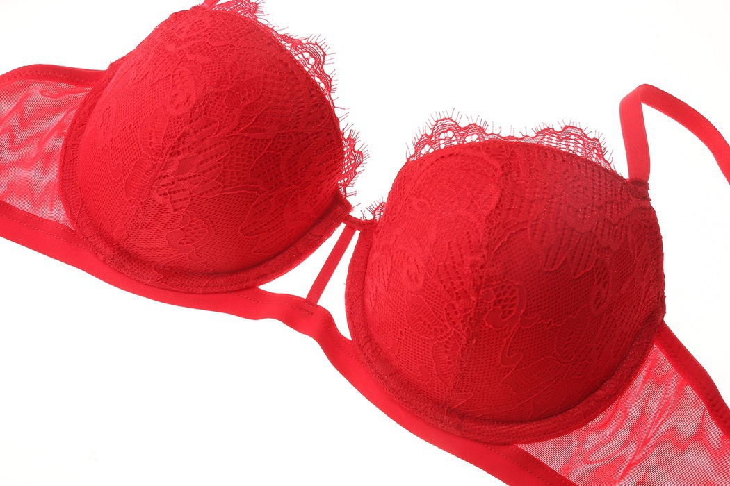 Title 2, Benming Year Red Lace Small Breast Underwear La...