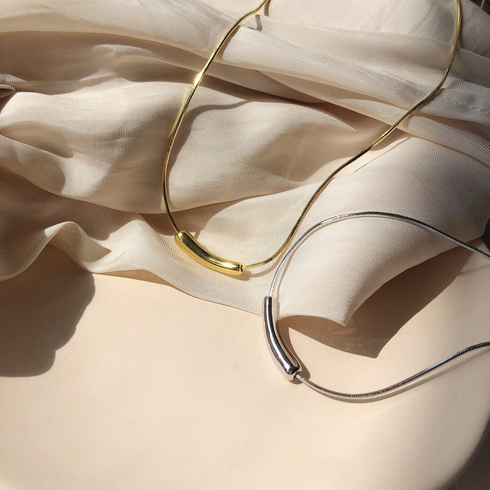 925 Sterling Silver Eggplant Necklace For Women