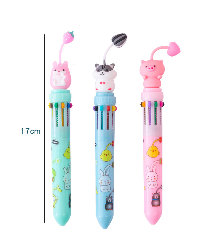 Cute Ten-Color Ballpoint Pen