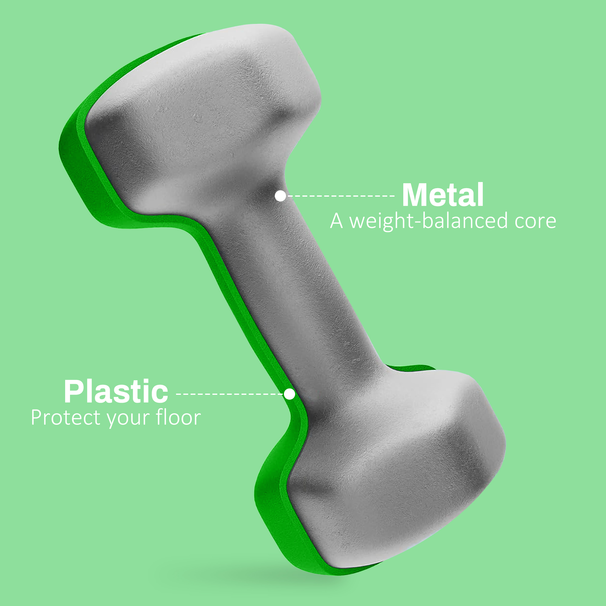 2 X 4kg Hexagonal Dumbbell Set With Anti Slip Grip, Suitable For Home Gym