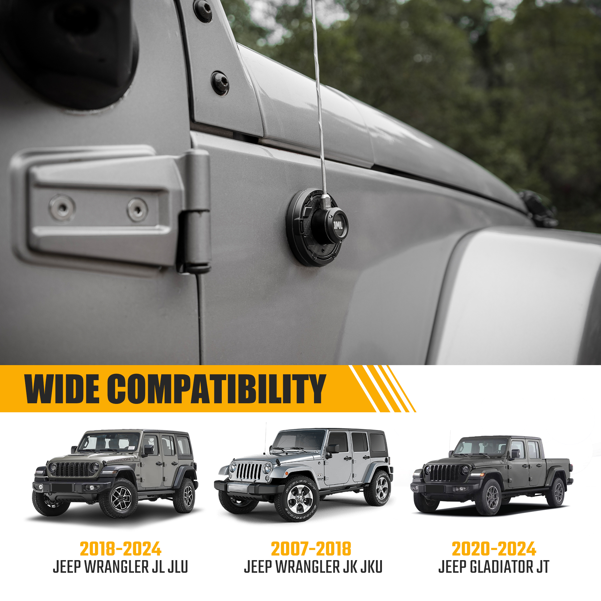 Antenna Base Cover For Wrangler 2007 Gladiator2020