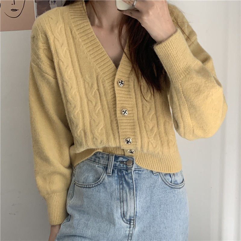 French Thread Sweater Cardigan New Autumn 