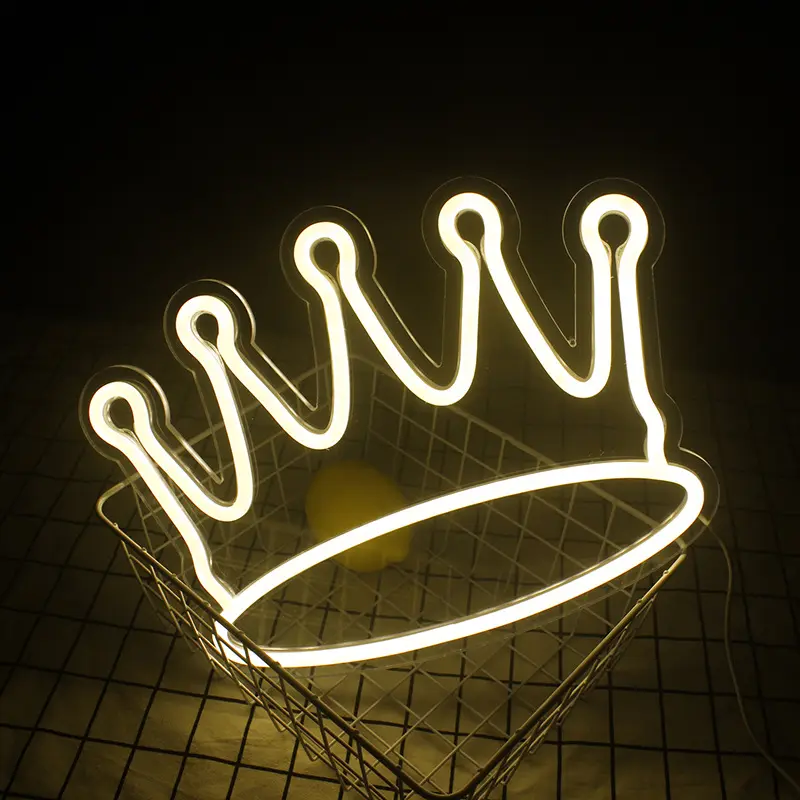 Internet Celebrity Atmosphere Luminous Crown Neon Light