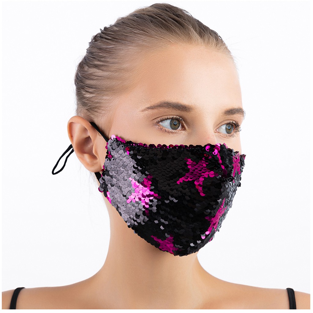 Title 5, Five Pointed Star Bead Sequin Fashion Mask