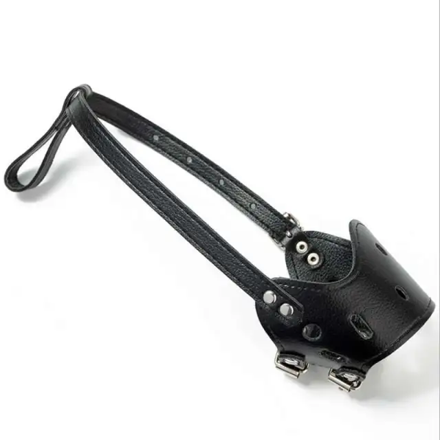 Small Dog Large Muzzle Adjustable Bite Proof Black - Shop at LoveMi