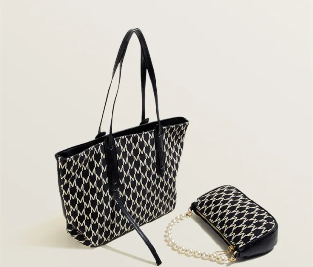 Large Capacity Fashion Underarm Tote Bag Black - Shop at LoveMi