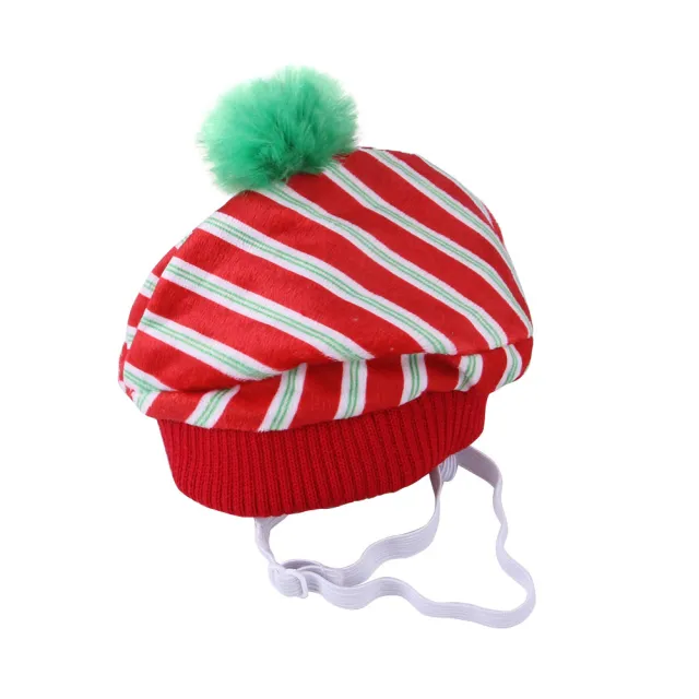 Striped Hat Headgear Cat Ornaments Cat Headgear With Ears Red - Shop at LoveMi