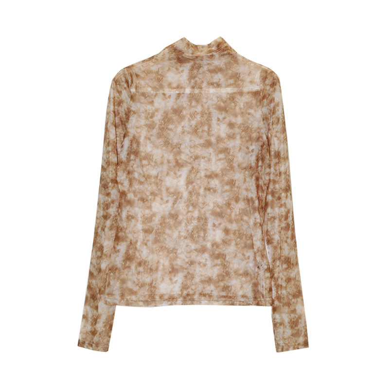 Fashion Gradient Tie Dye Knit Top Women's