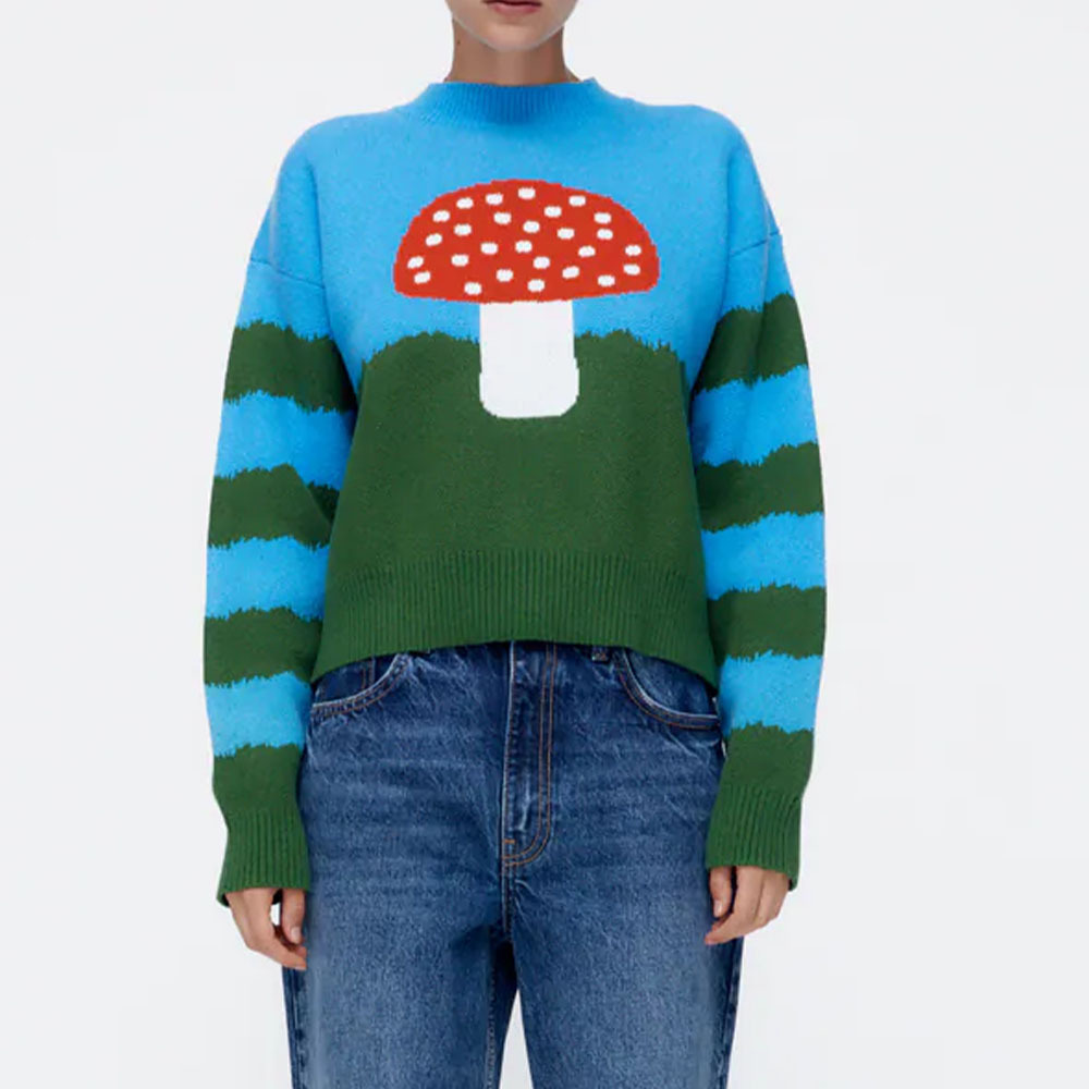 Sweet Beauty Crew Neck Long Sleeve Knit Sweater