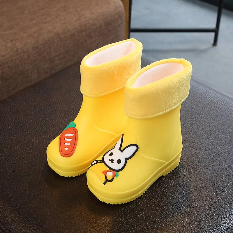 Cute And Light Cartoon Baby Rain Boots With Sand Shoes
