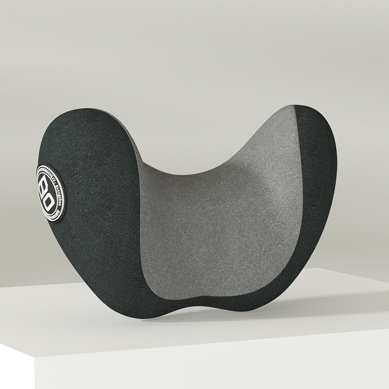 1black and gray headrest