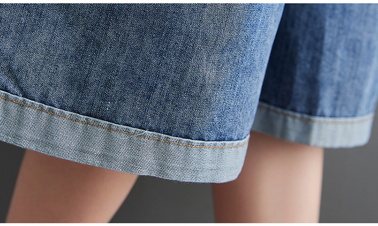 Women's Thin Fashion Casual Denim Overalls Shorts