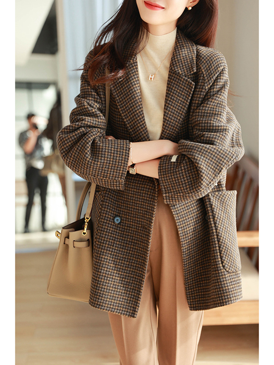 High-end Double-sided Woolen Woolen Autumn And Winter Coat