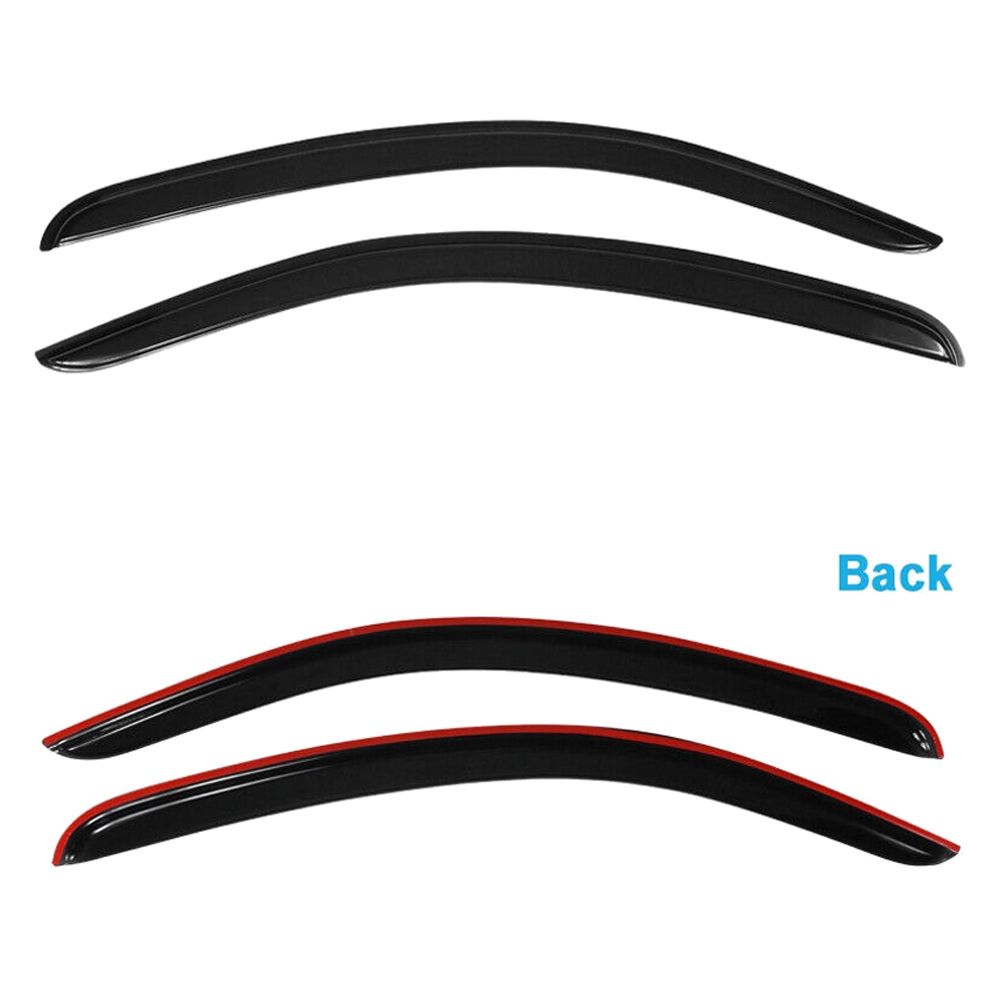 For 05-09 Ford Mustang Coupe 2DR Smoke Acrylic Window Visors Rain Sun Gurad 2PCS — foto 2