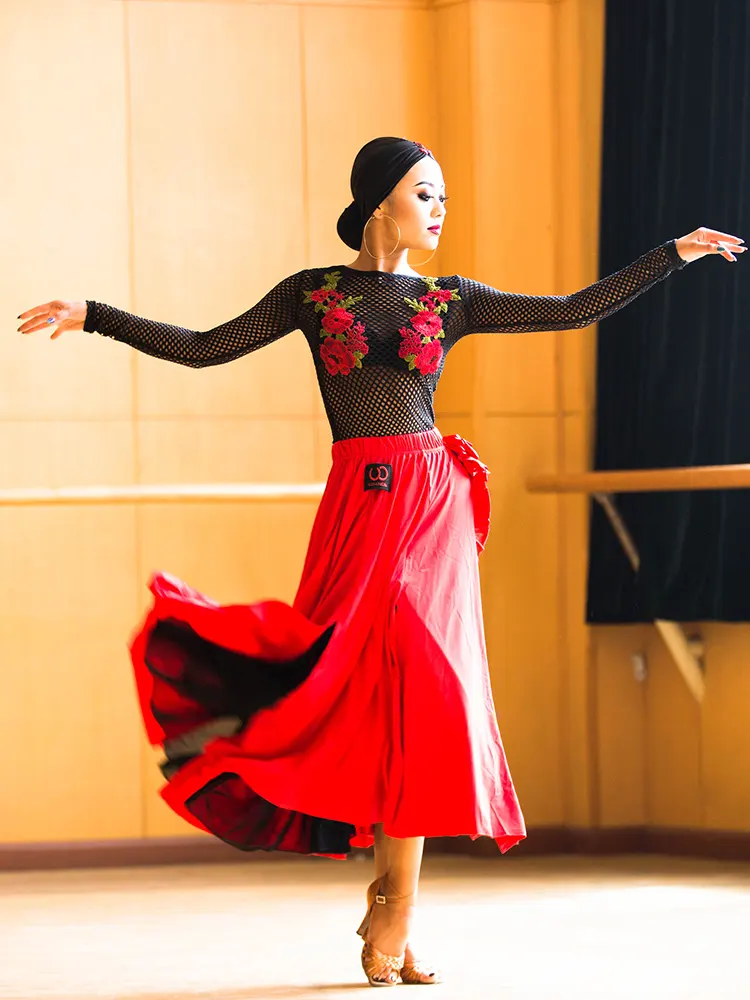 Sexy Ballroom Latin Competition Dress Cha Rumba