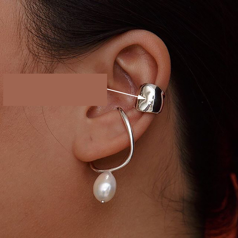 Simple Temperament No Pierced Earrings Retro Port Style Ear Buckle