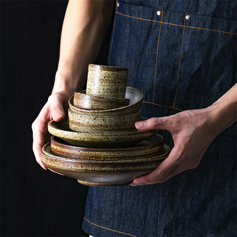 Title 8, Retro Style Fashion Simple Rough Pottery Tableware