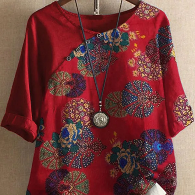 Women's Slim Fit Color Matching Cross Top Red - Shop at LoveMi