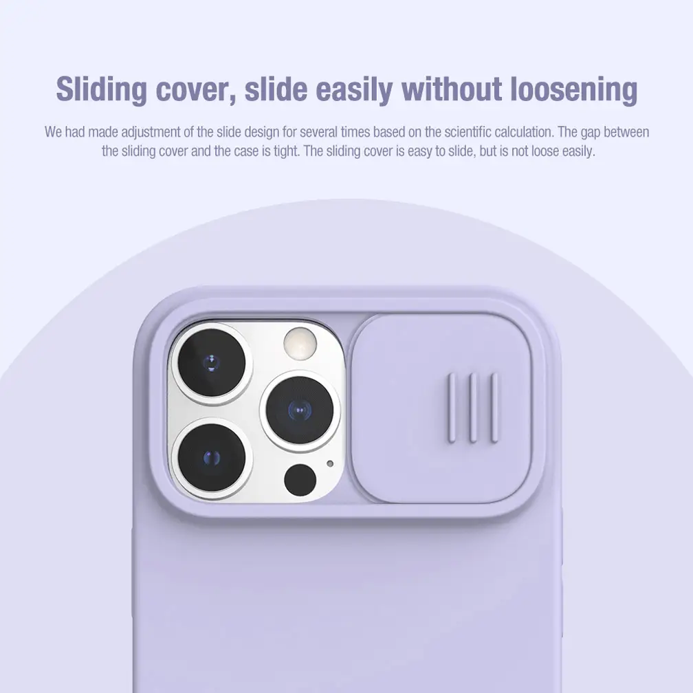 Silicone Slide-cover Mirror Guard Magnetic Phone Case