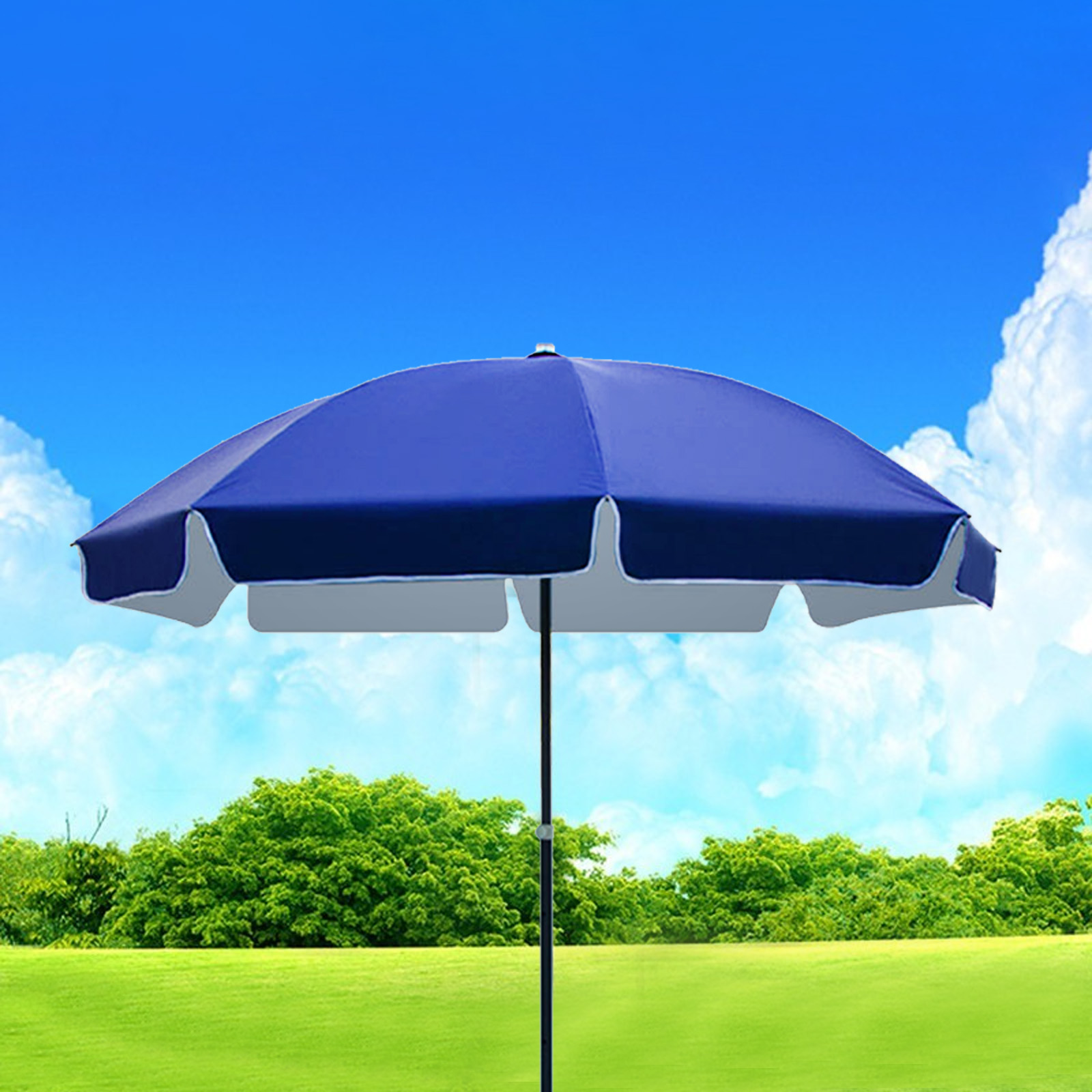 Title 4, Simple Solid Color Outdoor Sunscreen Umbrella U...