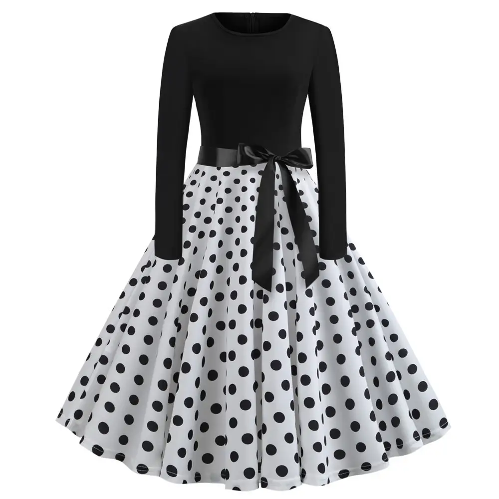 Women's Fashionable Retro Printed Dress
