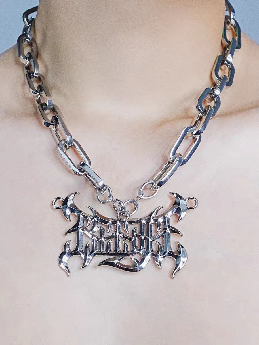 Fashion Personality Punk Letter Sign Necklace