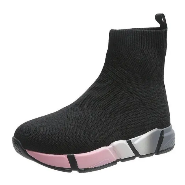 Iridescent Shoes Platform Black Ankle Boots For Women Black - Shop at LoveMi